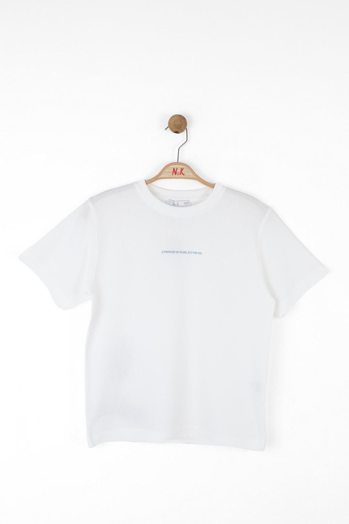 NK-Boy's Just Tshirt 8-14 Years Ecru 2