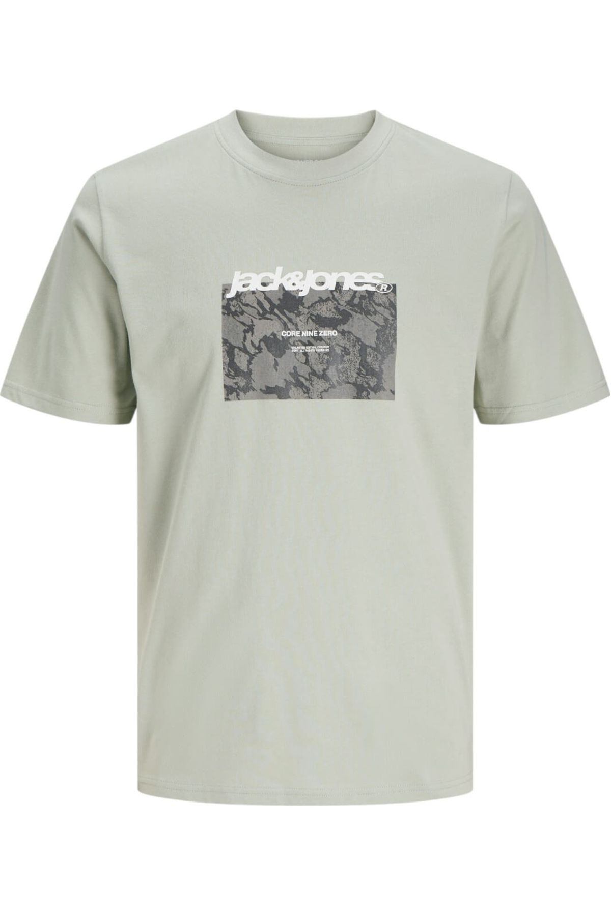 Jack & Jones-Tricou JACK &JONES Tarmac Camo Front JNR - 12274620-Aqua Gray 1