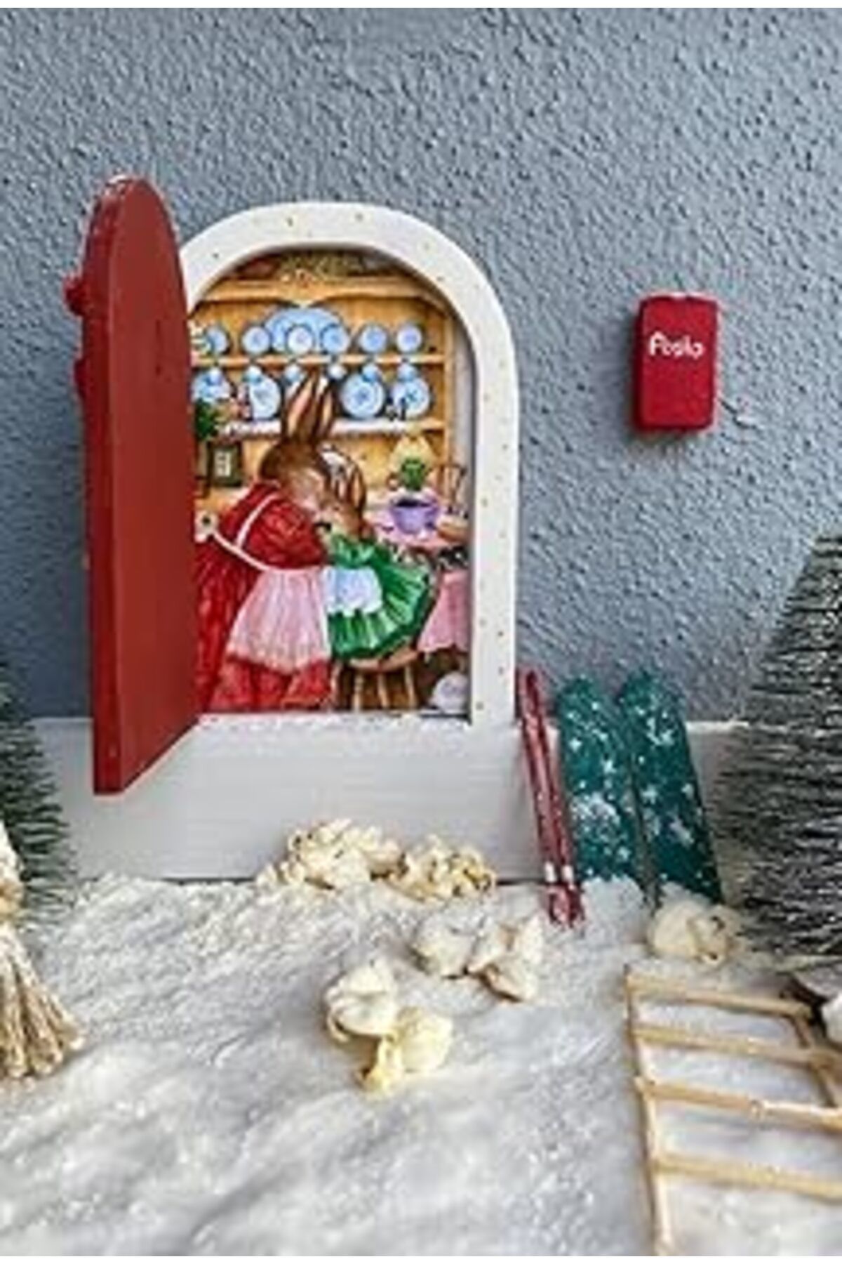 karadağsb Sincapjoo El Yapımı Ahşap Oyuncak Fare Kapısı