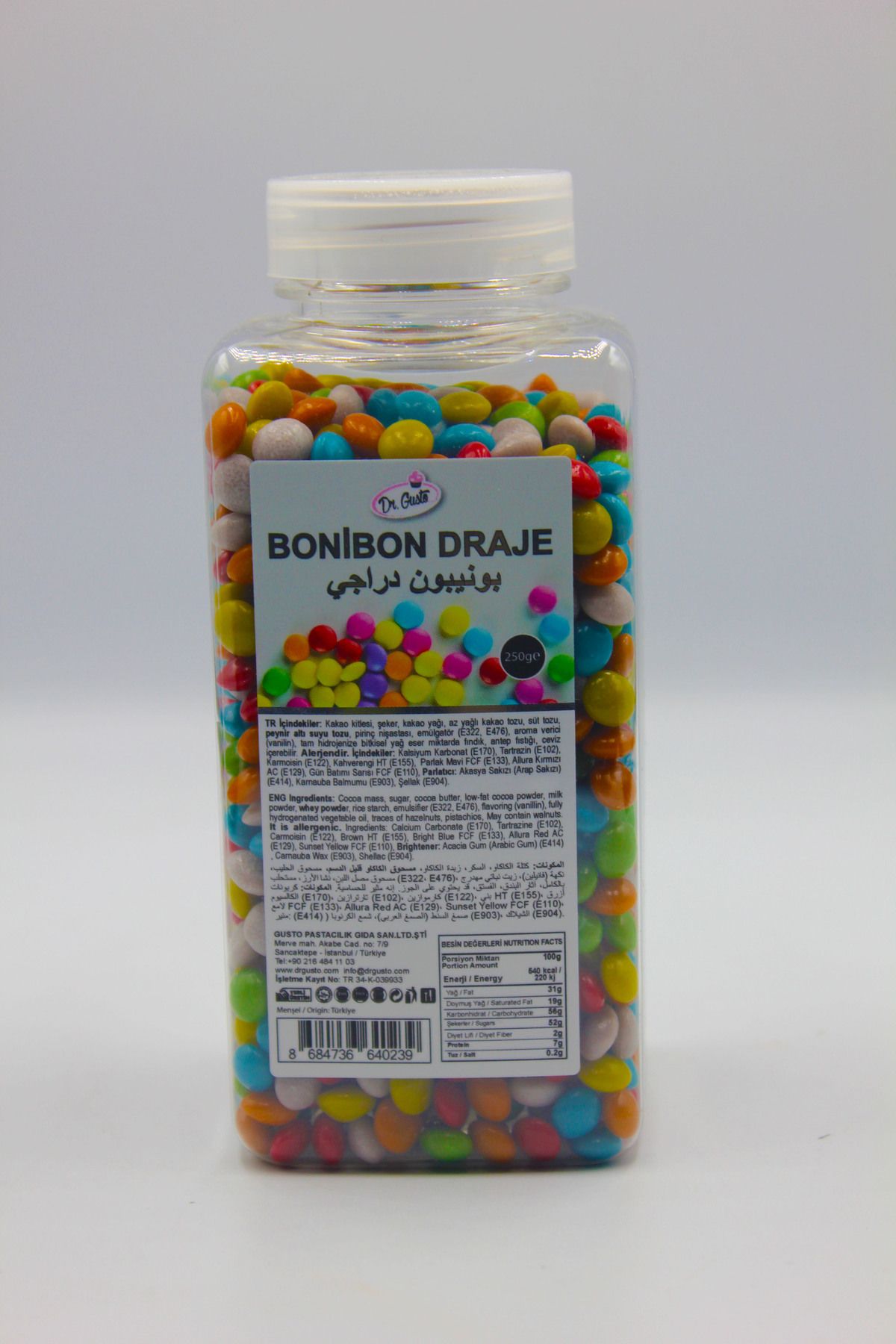 Dr. Gusto BONİBON ŞEKER 250 GR MİNİ