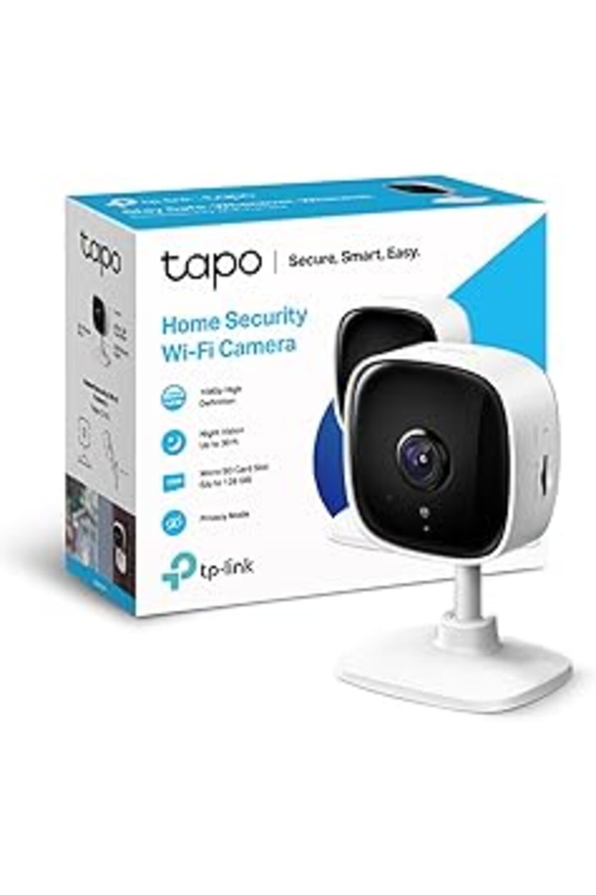 NZM TİCARET Tapo C100, 1080P Full Hd, Hareket Tespit Ve Takibi, 9M Gece Görüşü, Çift Yönlü Sesli İletişim, Sesl