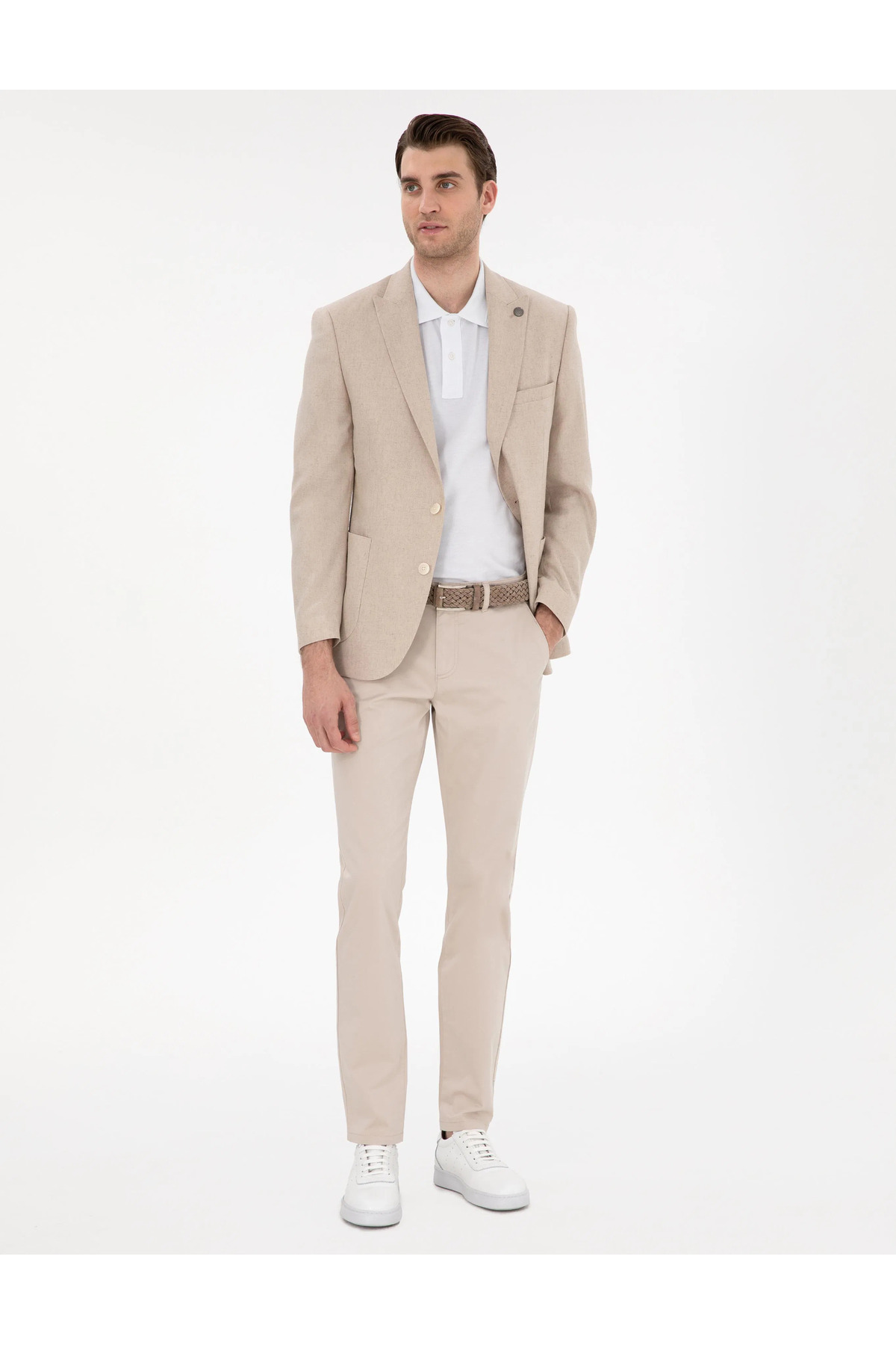 شلوار مردانه راسته فاق نرمال | پیر کاردین Pierre Cardin 2165321 - تصویر 2