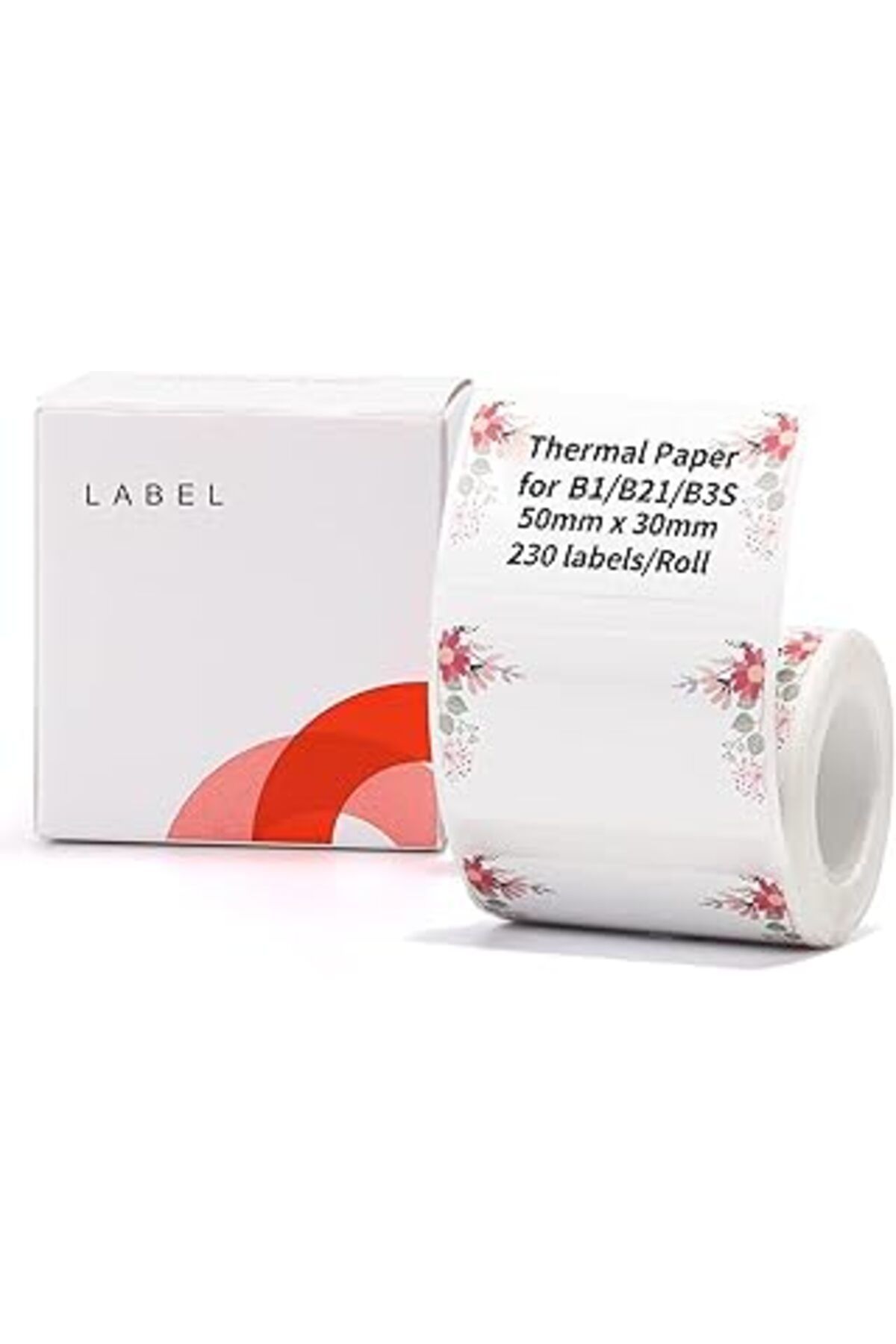 robotrend Niimbot Etiket Yapma Bandı, 2" X 1.2" (50×30 Mm) Su Geçirmez Etiket Kağıdı Nakliye Adresi Etiketlem