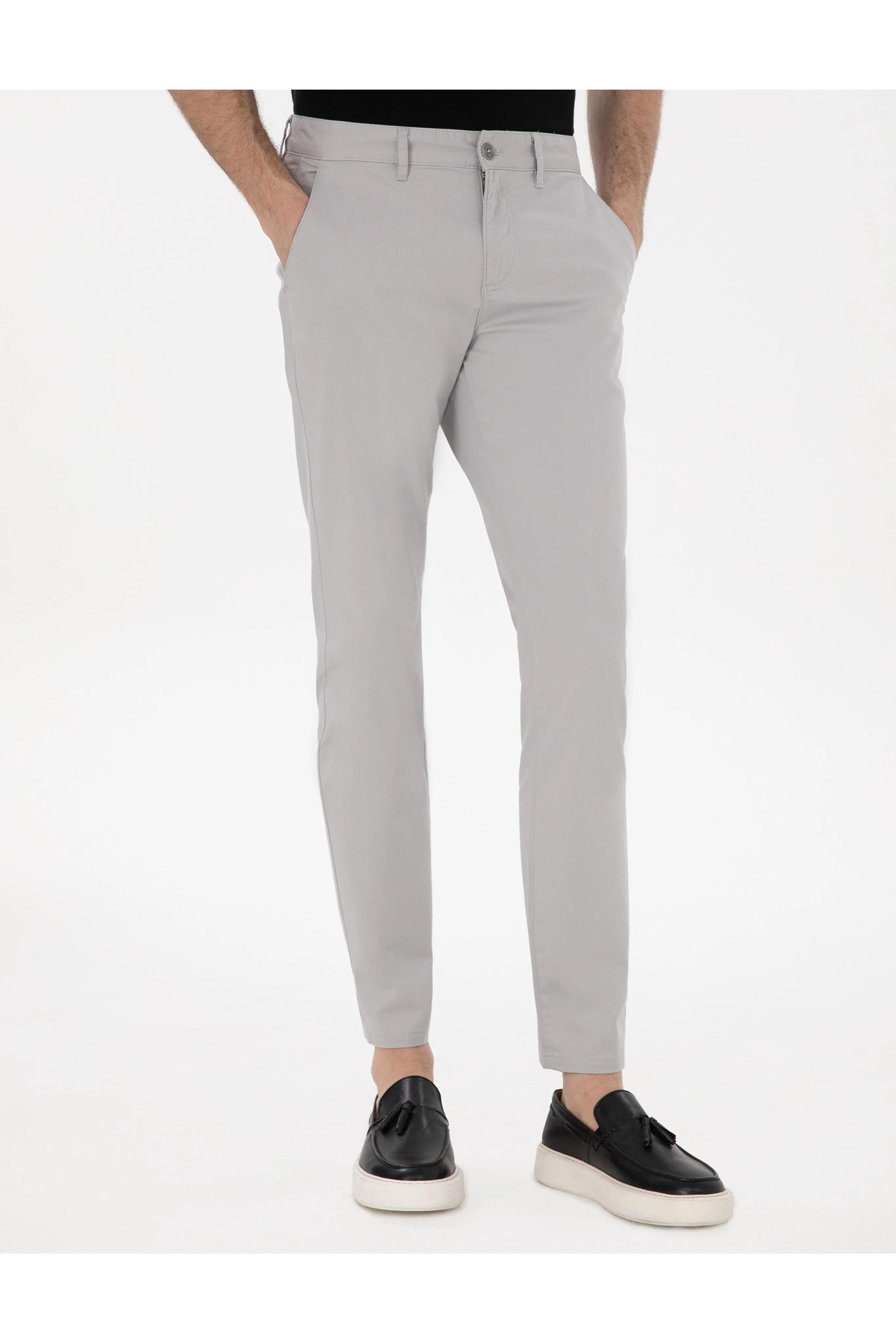 شلوار مردانه راسته فاق نرمال | پیر کاردین Pierre Cardin 2165321 - تصویر 4