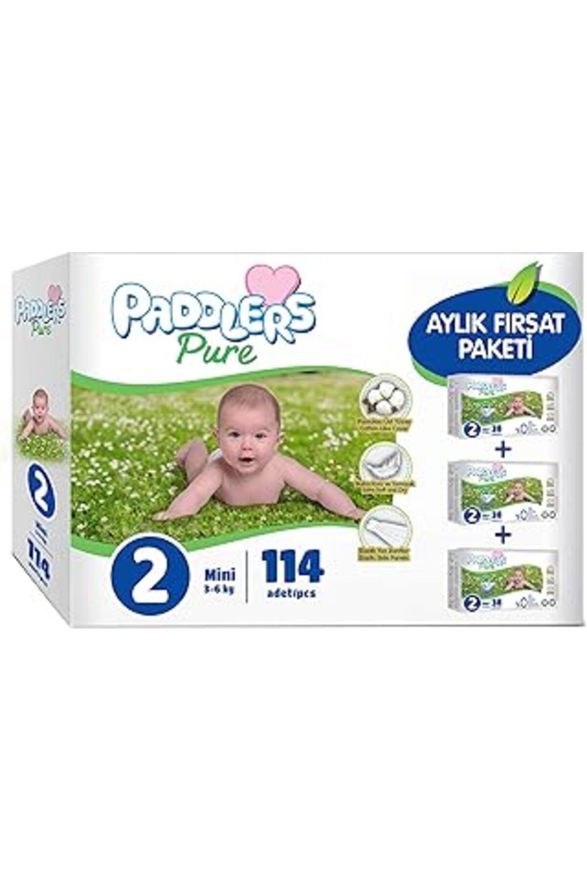 Mu Art Ahşap Paddlers Pure 2 Numara Mini (3-6 KG) 114 Adet Aylık Fırsat Paketi