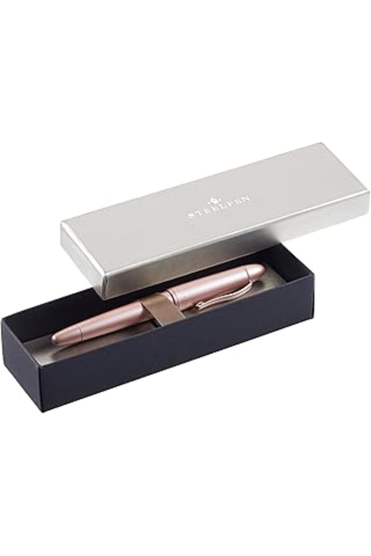 jupiter global bazaar Steelpen Pearl Serisi 4517 Metalik Toz Pembe Dolma Kalem