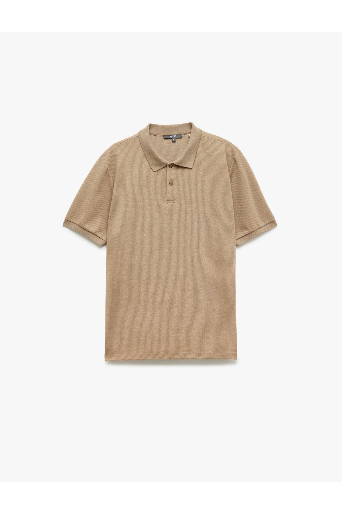 Koton-Kurzärmliges T-Shirt mit normaler Passform und Polokragen 3