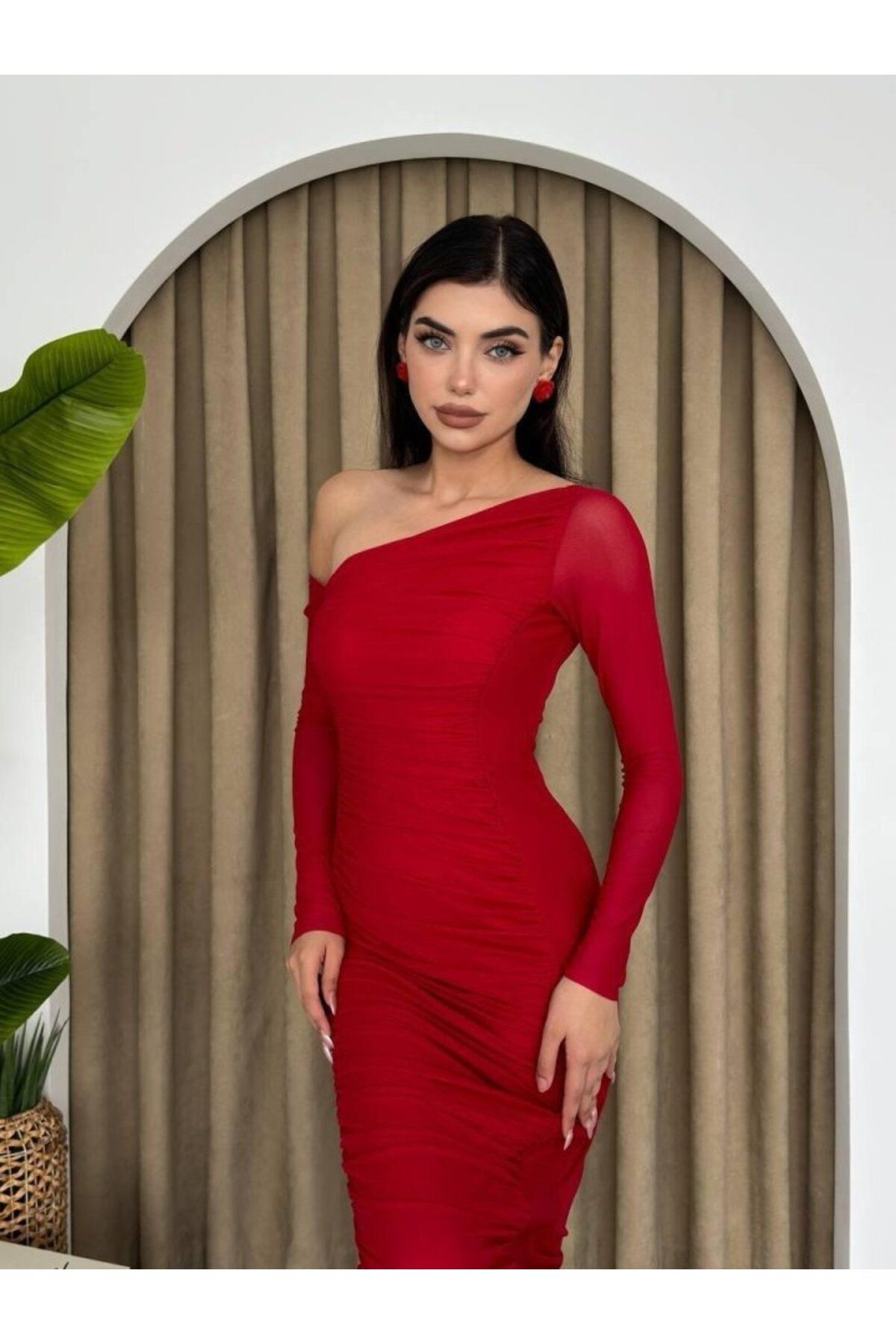 Gökyüzü Moda Mila Tül Elbise