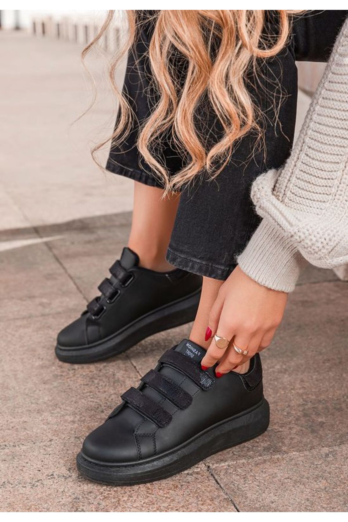 B T Shoes-Sneakers dama negri Premia 8