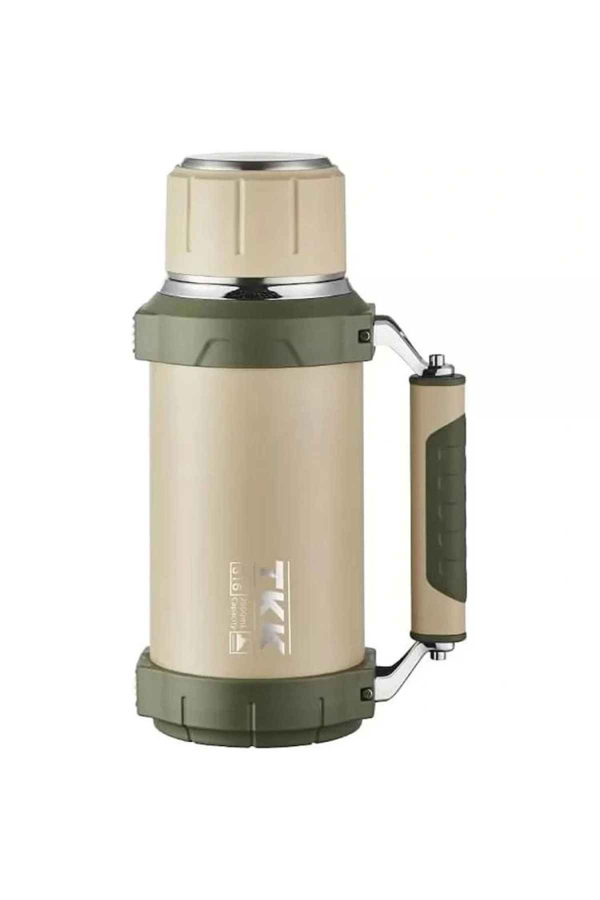 قمقمه و فلاسک چند رنگ VagonLife T2013 Steel Thermos 2000 ml Off سفید TKK
