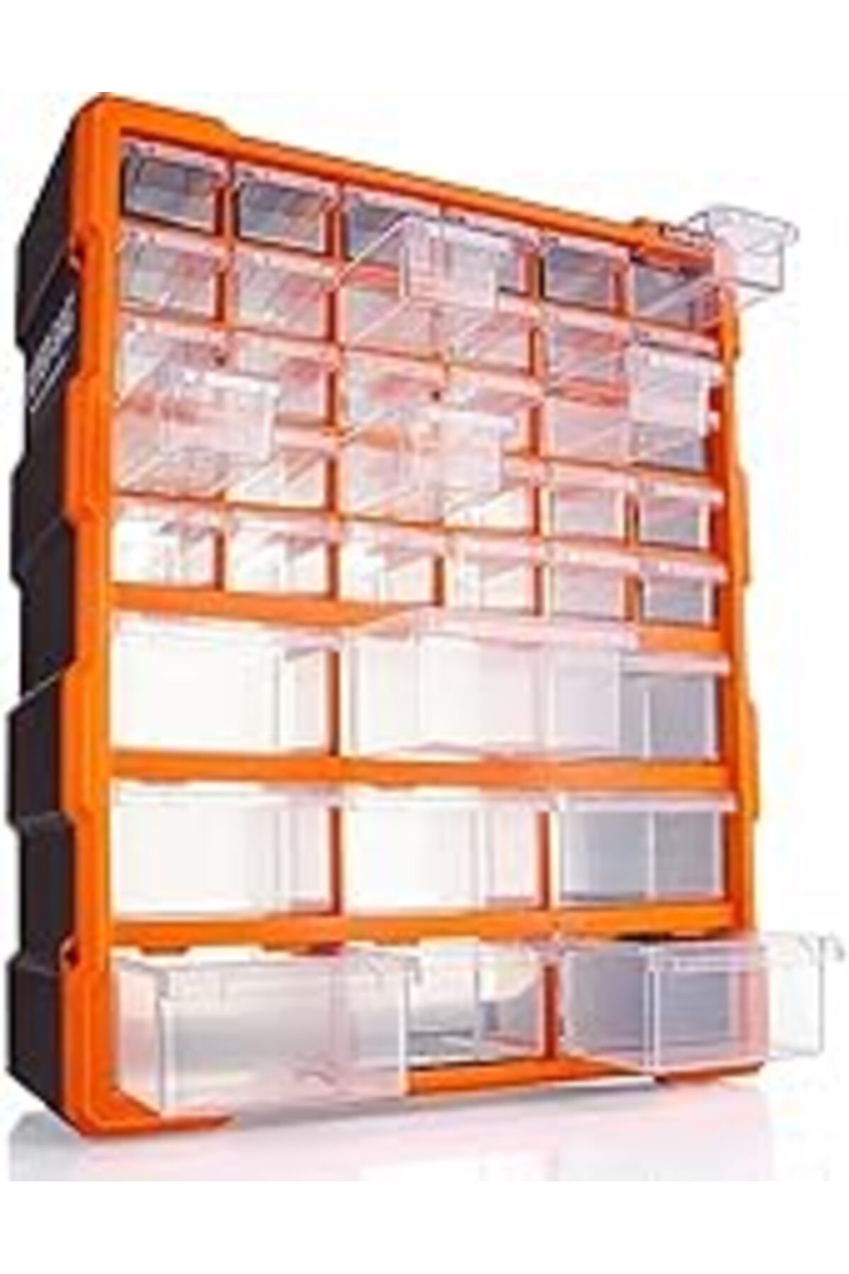 Pazarcan Süper Bag Mono Blok Çekmece Seti 39'Lu Büyük Boy Hobby Organizer Seti Vida Dübel Kutusu Takı Kutusu