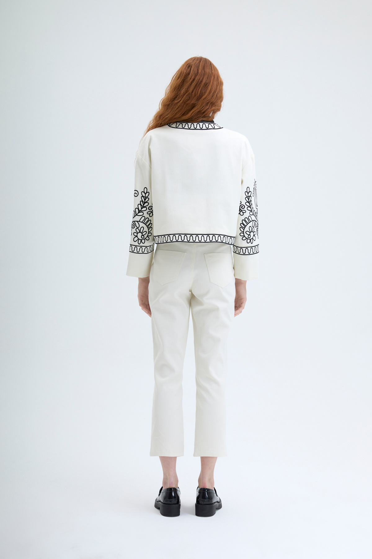 Quzu-Ecru Jacket - Κέντημα 5