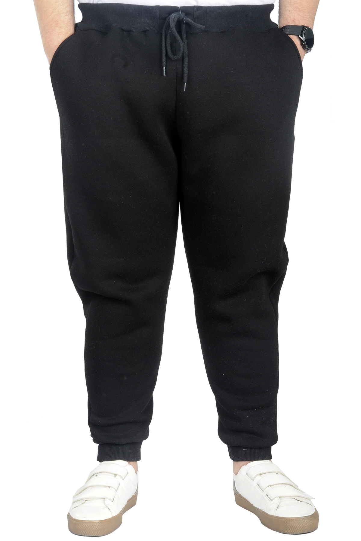 ModeXL Mode XL Büyük Beden Erkek Esofman Altı 3ip 20583 Siyah görsel 4