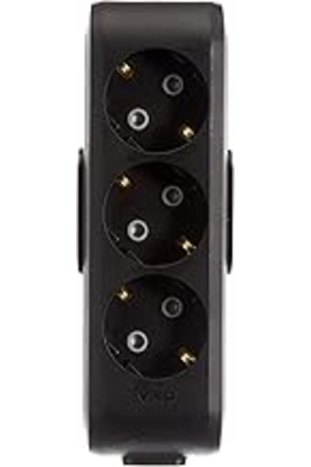mivento-Multi-Let Black Triple Socket with Grounded and Shielded Terminal Block 1