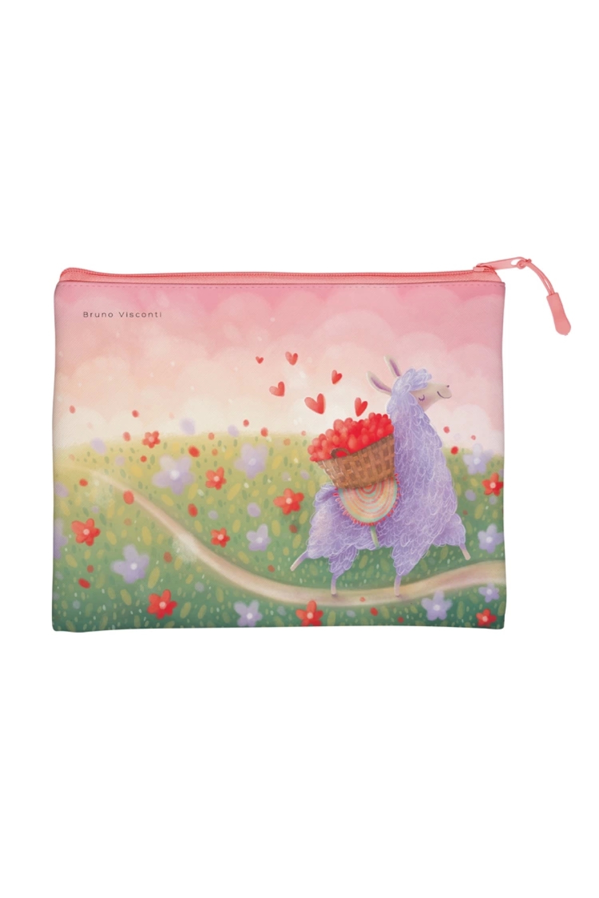 Bruno Visconti 14-002/10 DESENLI FERMUARLI DOSYA VEGAN DERİ 26x20cm