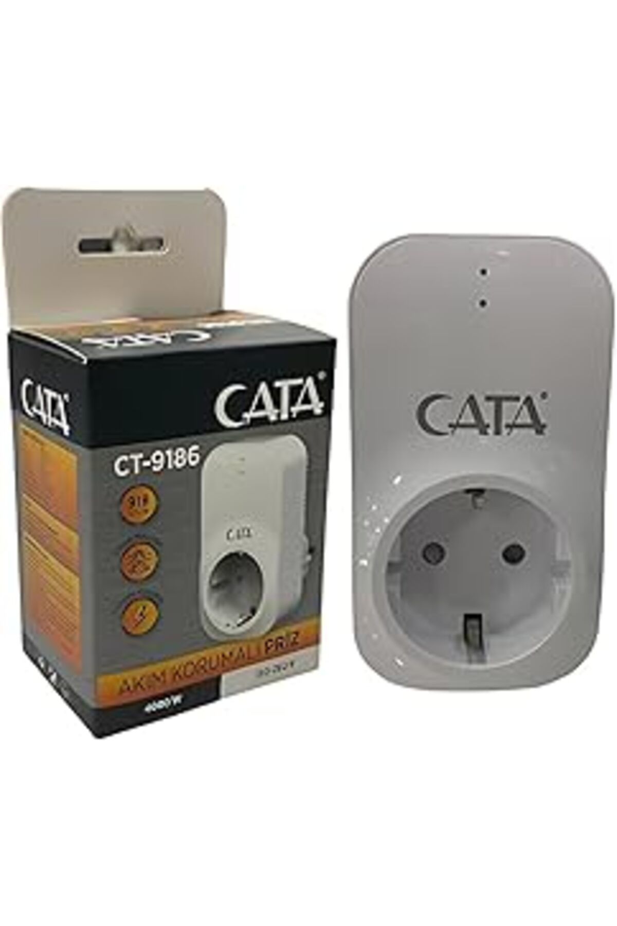 Pazarcan Cata Ct-9186 Akim Korumali Priz(918 JOULE-4000W)
