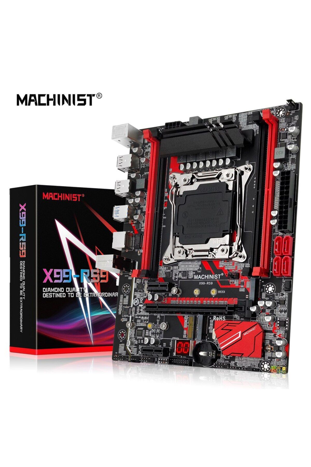 Choice-لوحات أم Machinist Rs9 X99 تدعم اللوحة الأم Xeon E5 V3 V4 Lga 2011-3 معالج وحدة المعالجة المركزية DDR4 RAM F 7