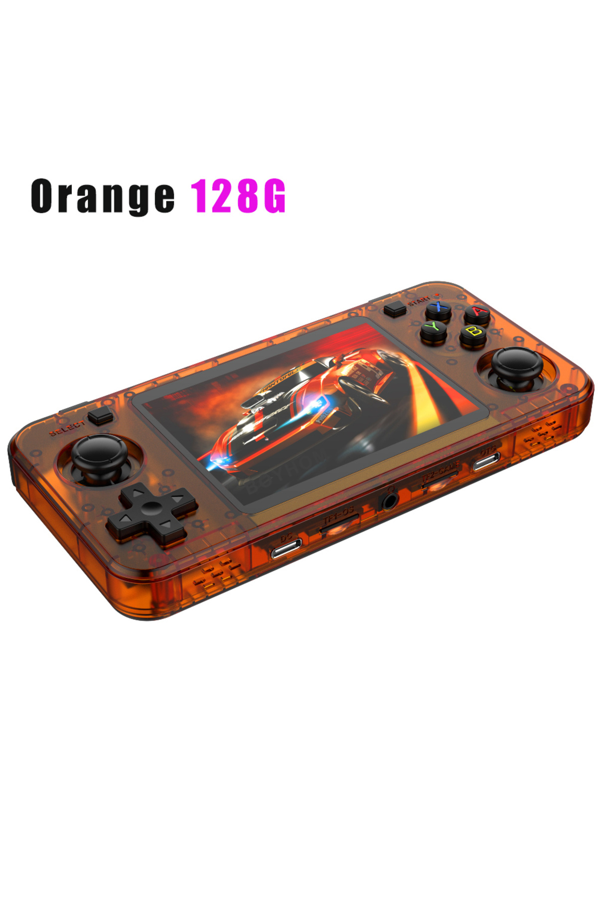 BOYHOM-R36H Orange 128G BOYHOM New R36H Retro Handheld Console Open-Source Linux System Classic Game Consol 1