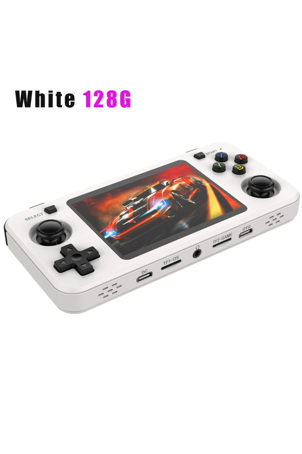 BOYHOM-R36H White 128G New R36H Retro Handheld Console Open-Source Linux System Classic Game Consoles 3.5 i 1
