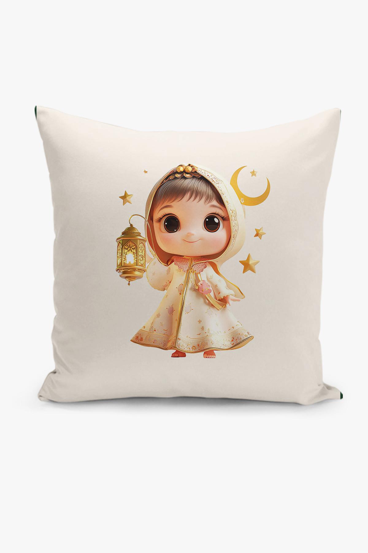 Filamente-Ramadan Patterned Children's Themed Double Sided Digital Printed Throw Pillow Cover - Ramadan 1