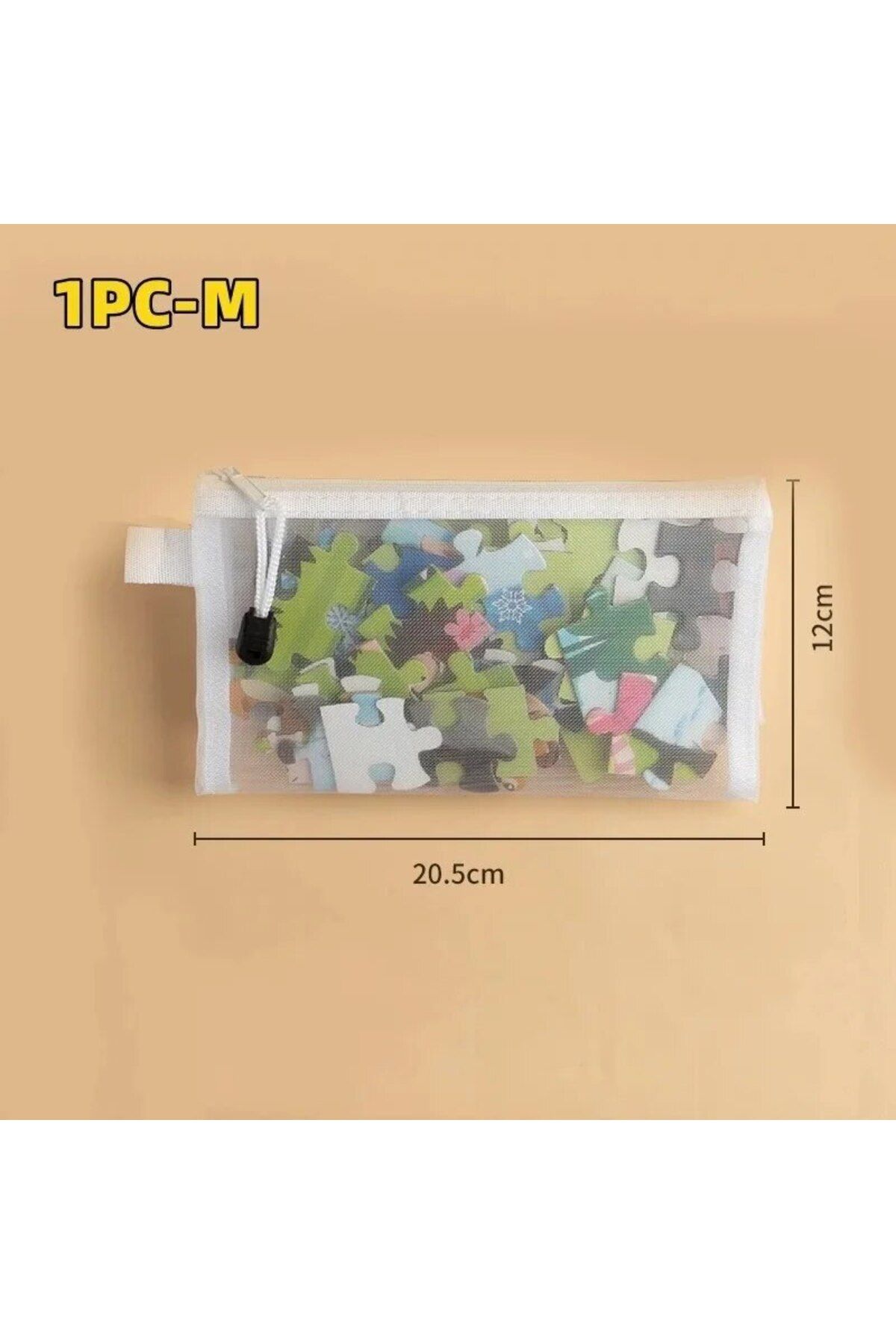 Choice-1PCS M 1-3PCS Storage Bag Mesh ZipperToy Building Block Puzzle Sub-package Children Particle Zipper 1