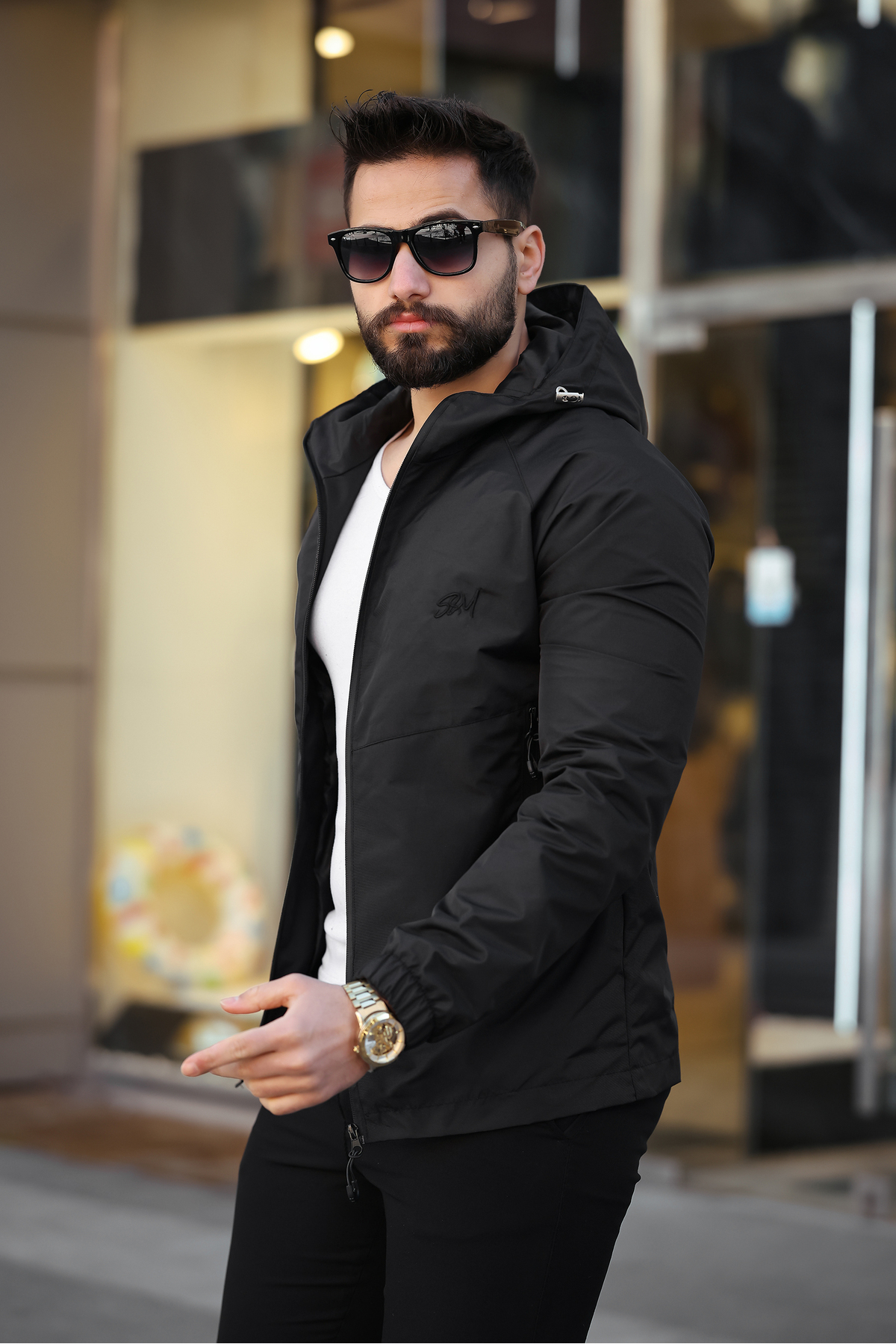 S&M CLOTHİNG  Yeni Sezon Su &rüzgar Geçirmez Yağmurluk Mevsimlik Ceket - Görsel 3