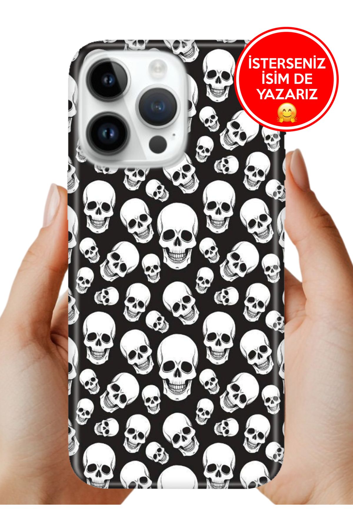 Cekuonline iPhone 14 Pro Kapak Kılıf FullCover Resimli Desenli Silikon Cod316