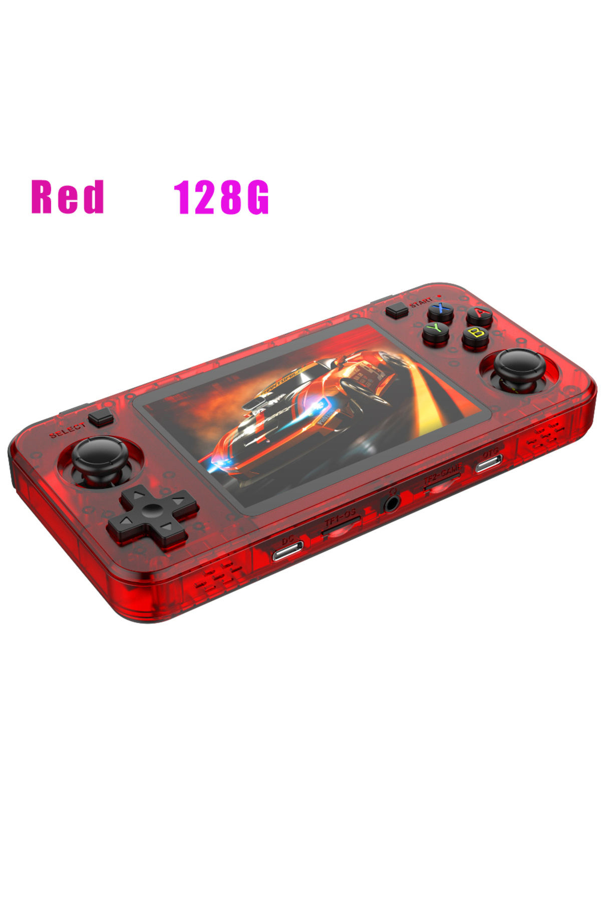 BOYHOM-Red 128G BOYHOM New R36H Retro Handheld Console Open-Source Linux System Classic Game Consoles 3.5 i 1