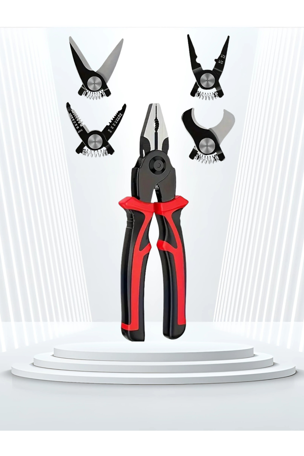 ellante 5 Başlıklı Profesyonel Pense Seti – Çok Amaçlı & Dayanıklı Yüksek Kalite