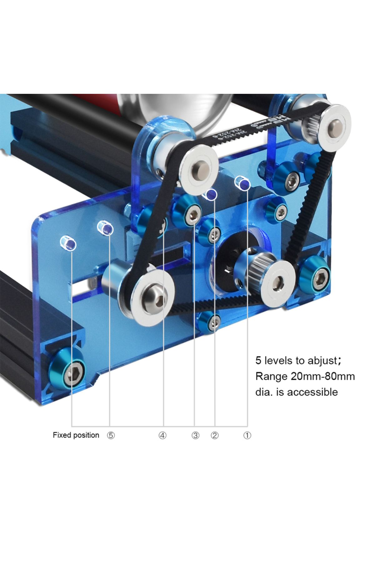 Aibecy-Laser Engraving Roller For Cylindrical Objects With 360° Rotating Engraving Axis 5 Angle Adjustme... 4