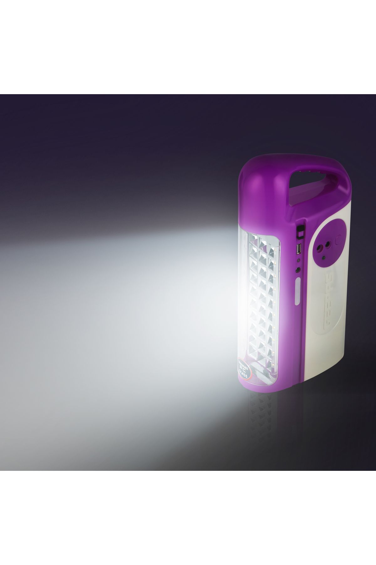 Geepas-Rechargeable LED Lantern with LED Bulb and Solar Panel | USB Mobile Charging|100 Hours Working 6