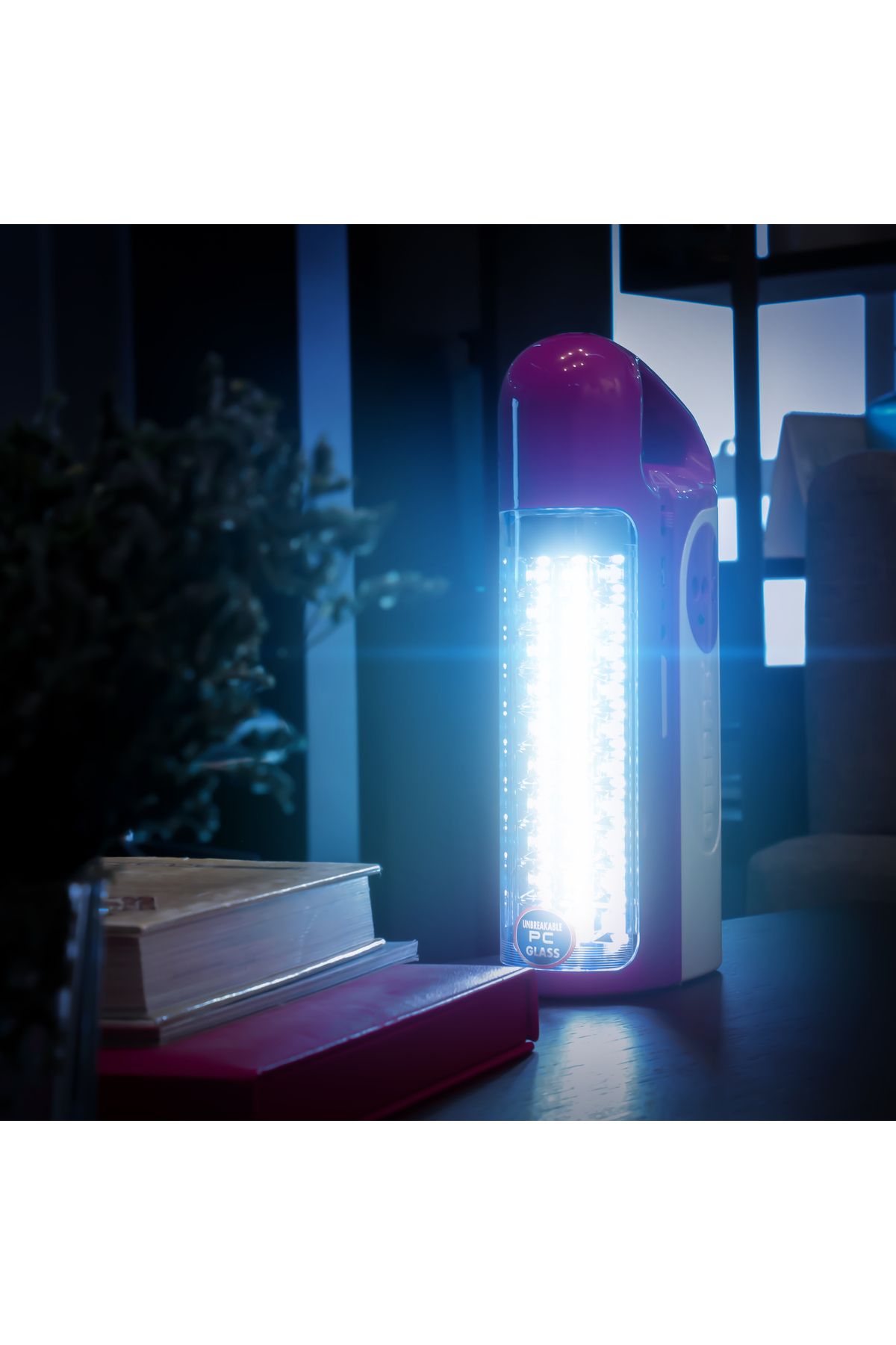 Geepas-Rechargeable LED Lantern with LED Bulb and Solar Panel | USB Mobile Charging|100 Hours Working 4