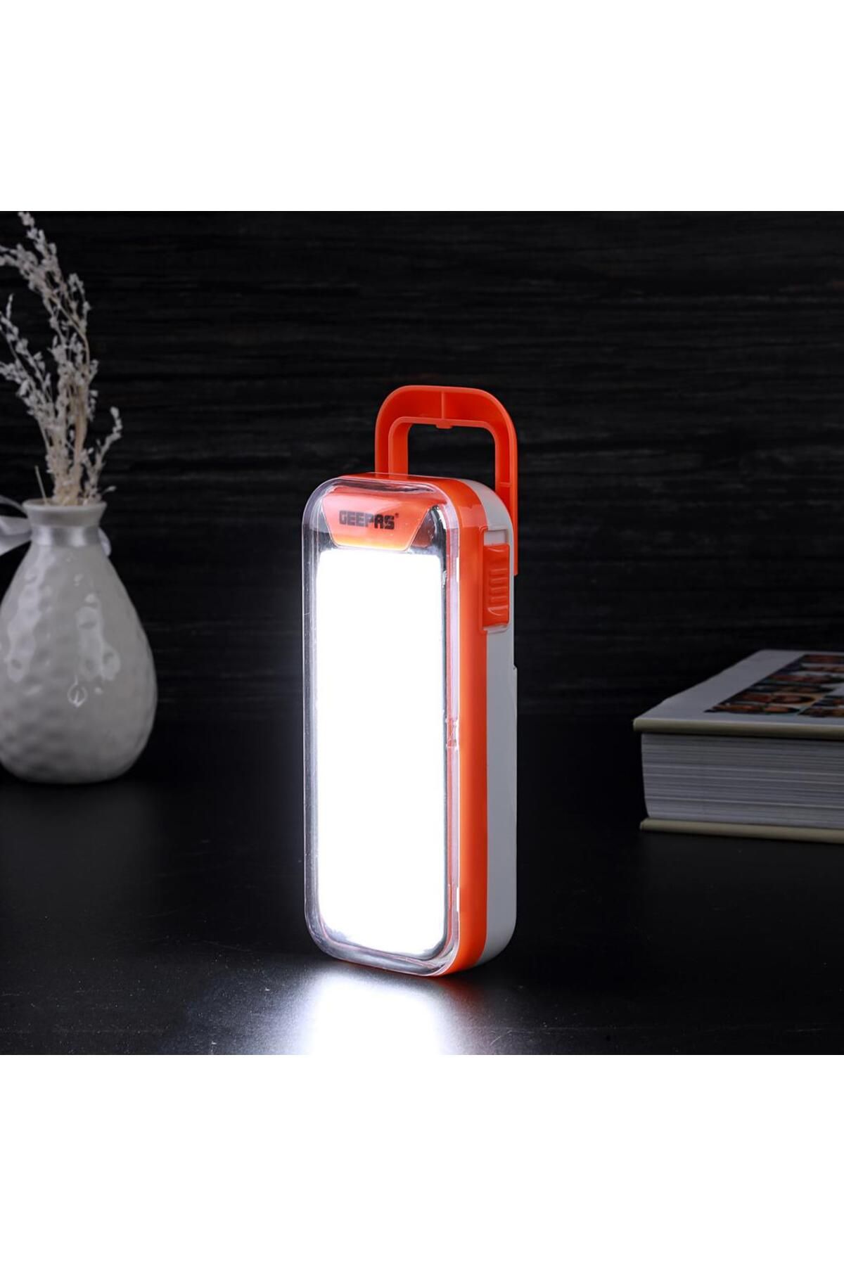 Geepas-Rechargeable 4W Emergency Lantern, Dimmer Function-GE53024, 20Pc LED Lantern with 4hrs Working time 7