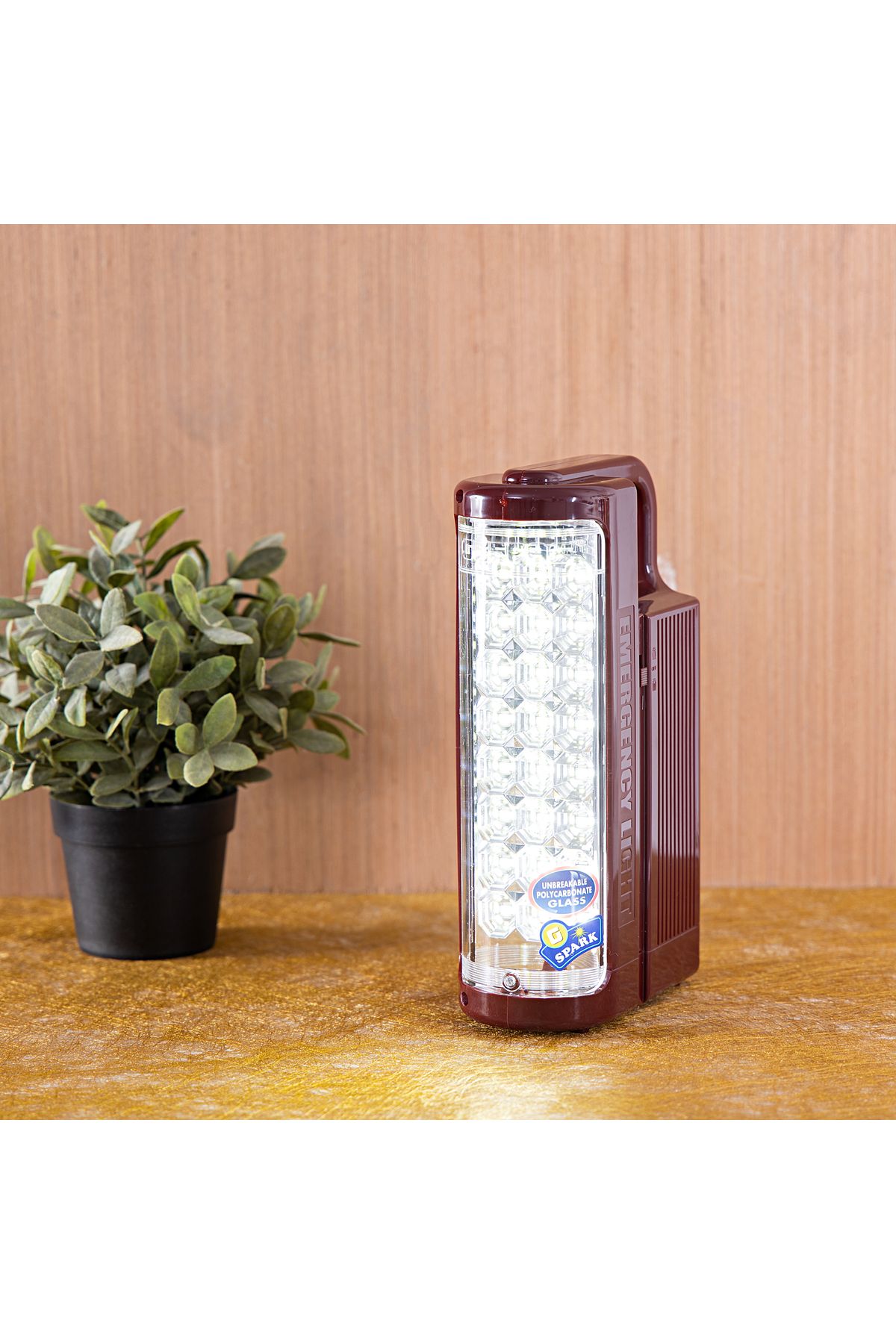 Geepas-Rechargeable Led Lantern Smd Leds, 2 Side Panels 3 Modes, 60 Hours Continuous Working 4