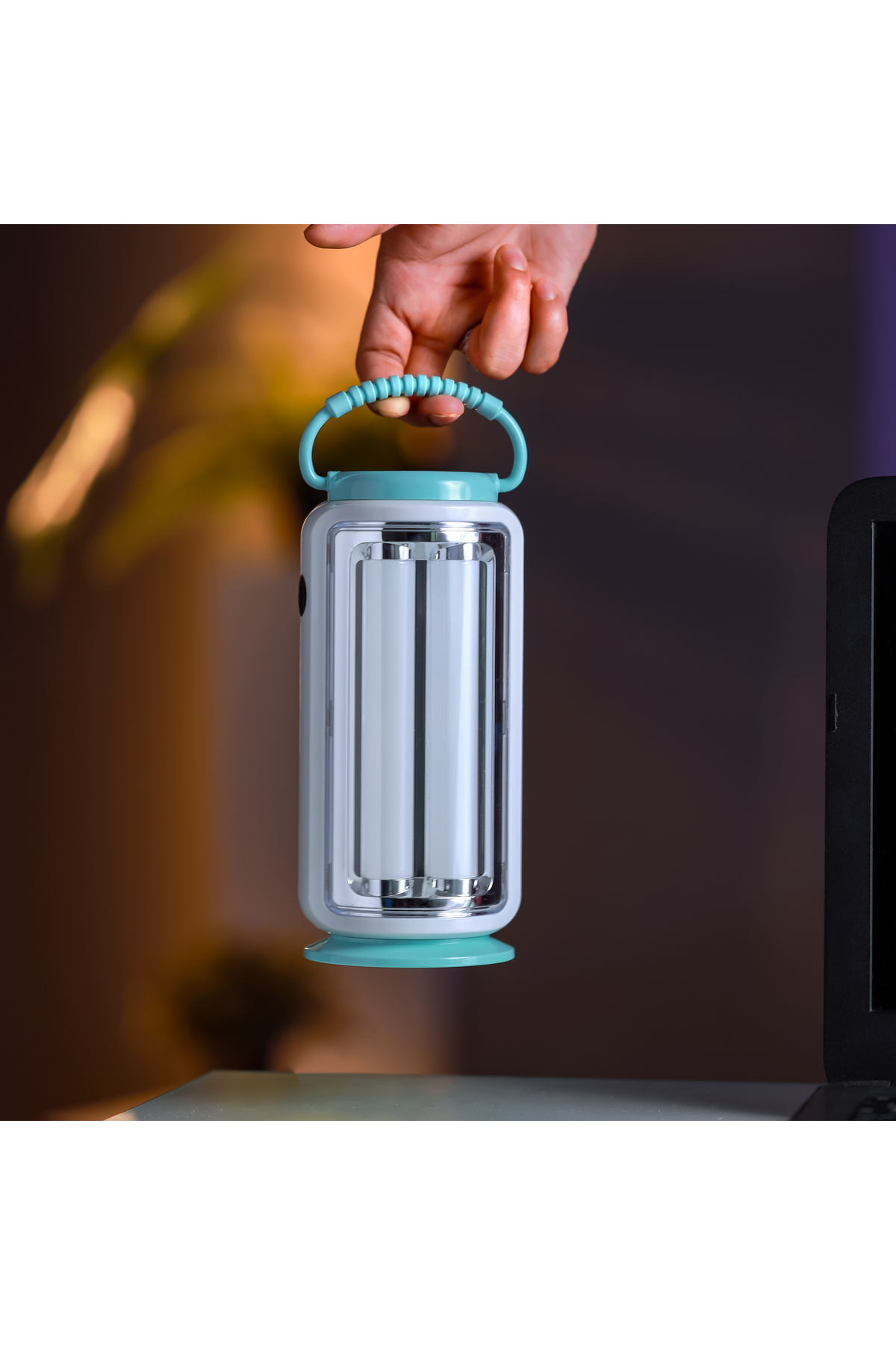 Geepas-LED Emergency Lantern with Solar Panel, Energy Efficient Design, 360° Light and 5 Hours Working 6