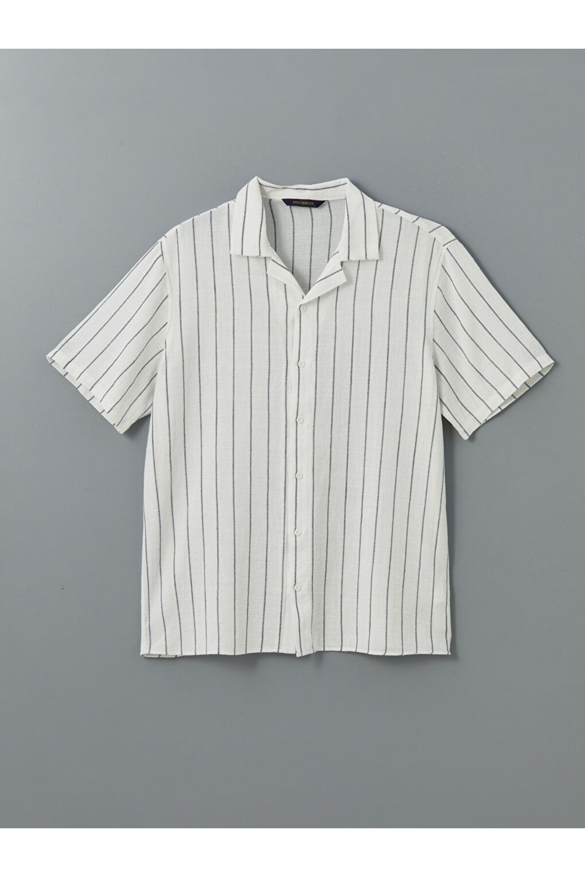 LC Waikiki Yeni Sezon Regular Fit Kisa Kollu Cizgili Erkek Gomlek - S5FD82Z8