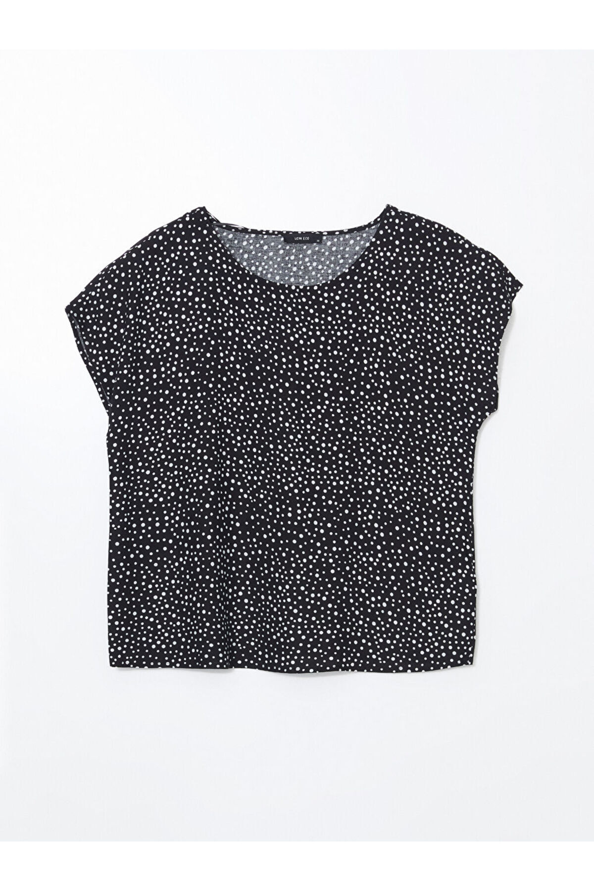 LC Waikiki-Crew Neck Polka Dot Women's Blouse 5