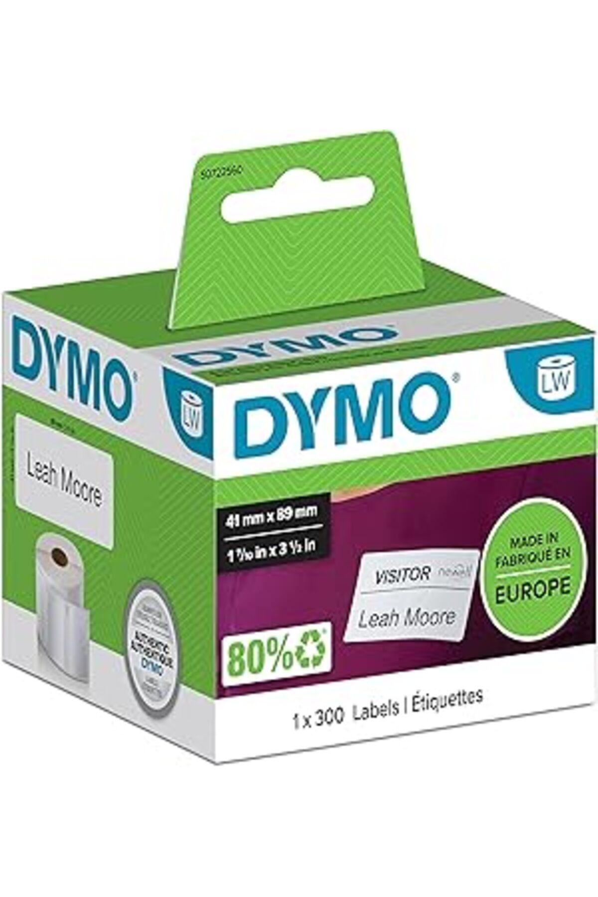 Mu Art Dymo S0722560, Lw İsim Kartı Etiketi, (89X41 Mm) 300 Etiket/Paket (11356)