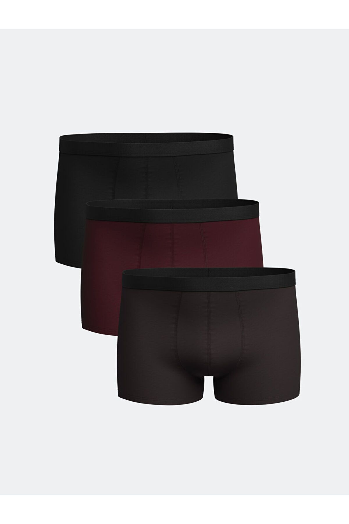 LC Waikiki LCW ECO Karişik Standart Kalıp Pamuklu Esnek Erkek Boxer 3'lü S5I901Z8NVY25
