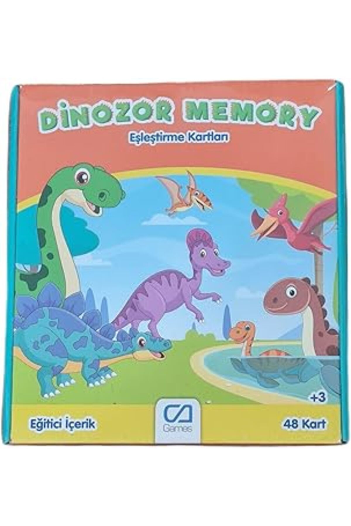Mu Art Ahşap Ca Games Dinozor Memory Eşleştirme Kartları