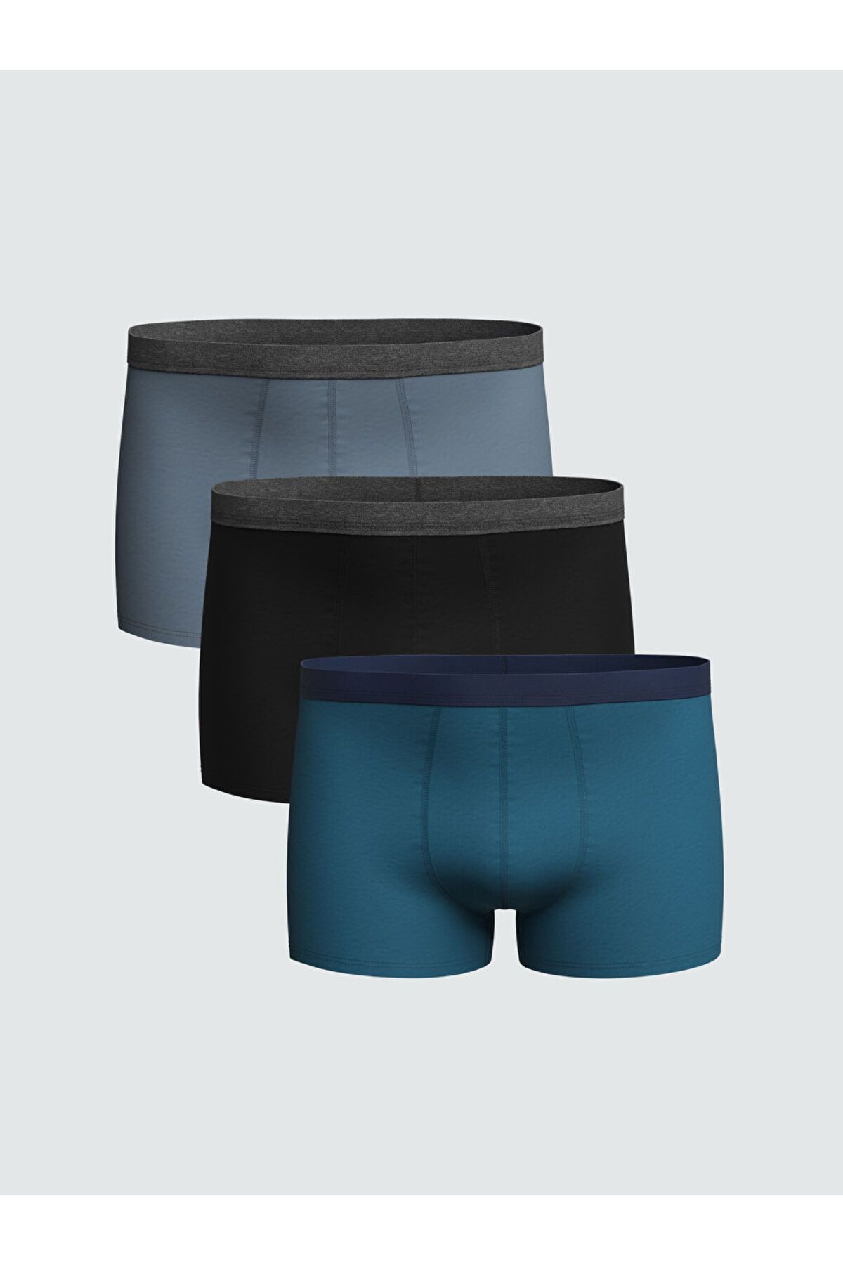 LC Waikiki Yeni Sezon Standart Kalip Pamuklu Esnek Erkek Boxer 3'lu - S5L468Z8