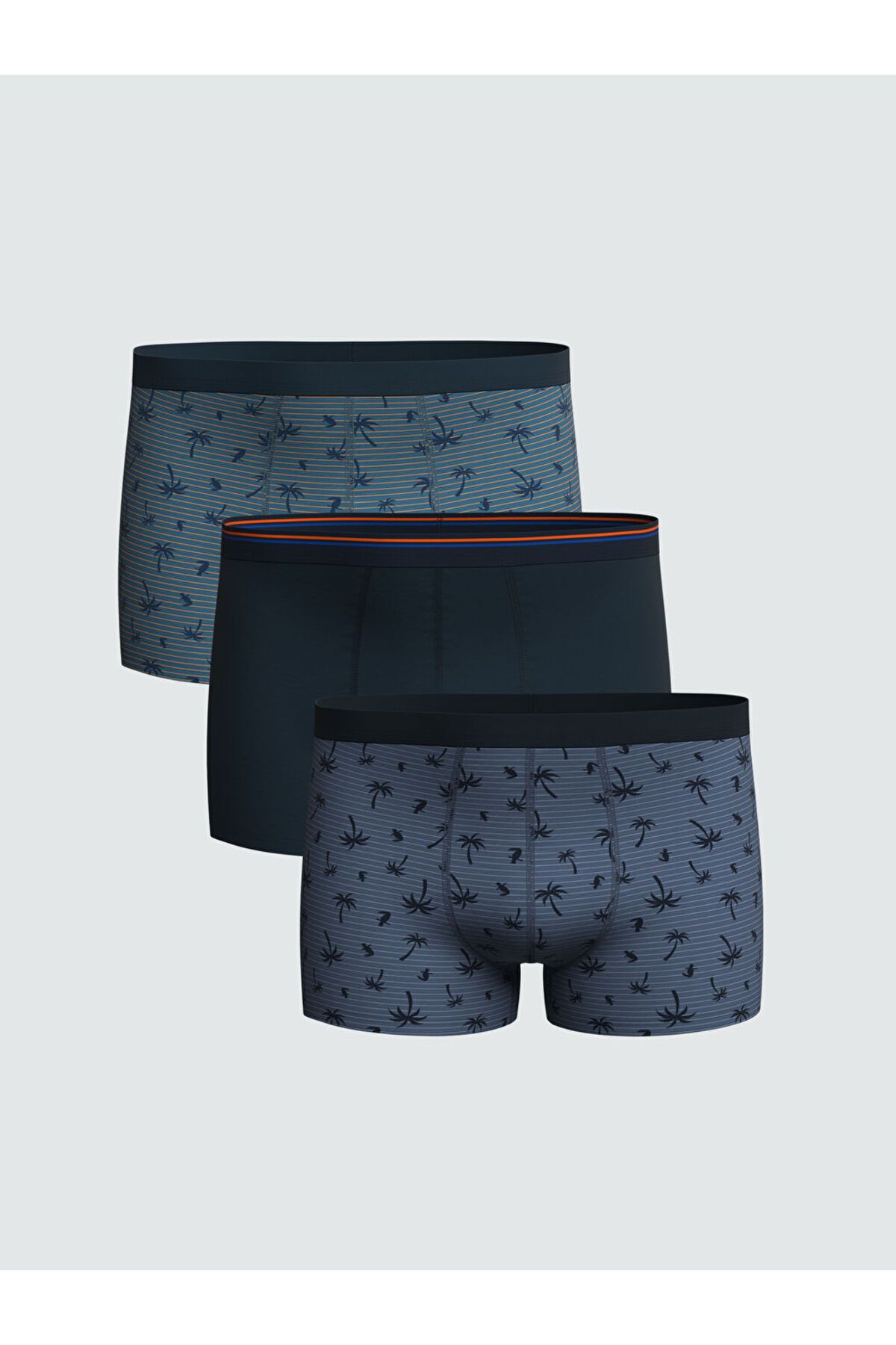 LC Waikiki Yeni Sezon Standart Kalip Pamuklu Esnek Erkek Boxer 3'lu - S54903Z8