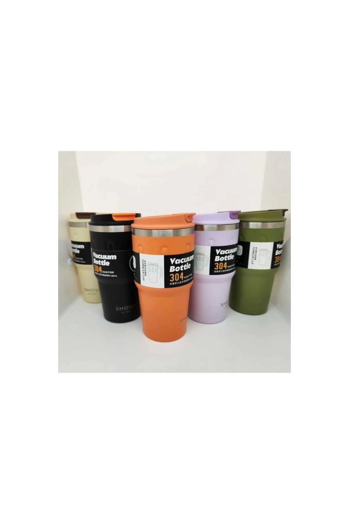 Shotay-Steel Mug 8169 - 650 Ml, for Use with Straw and Without Straw 3