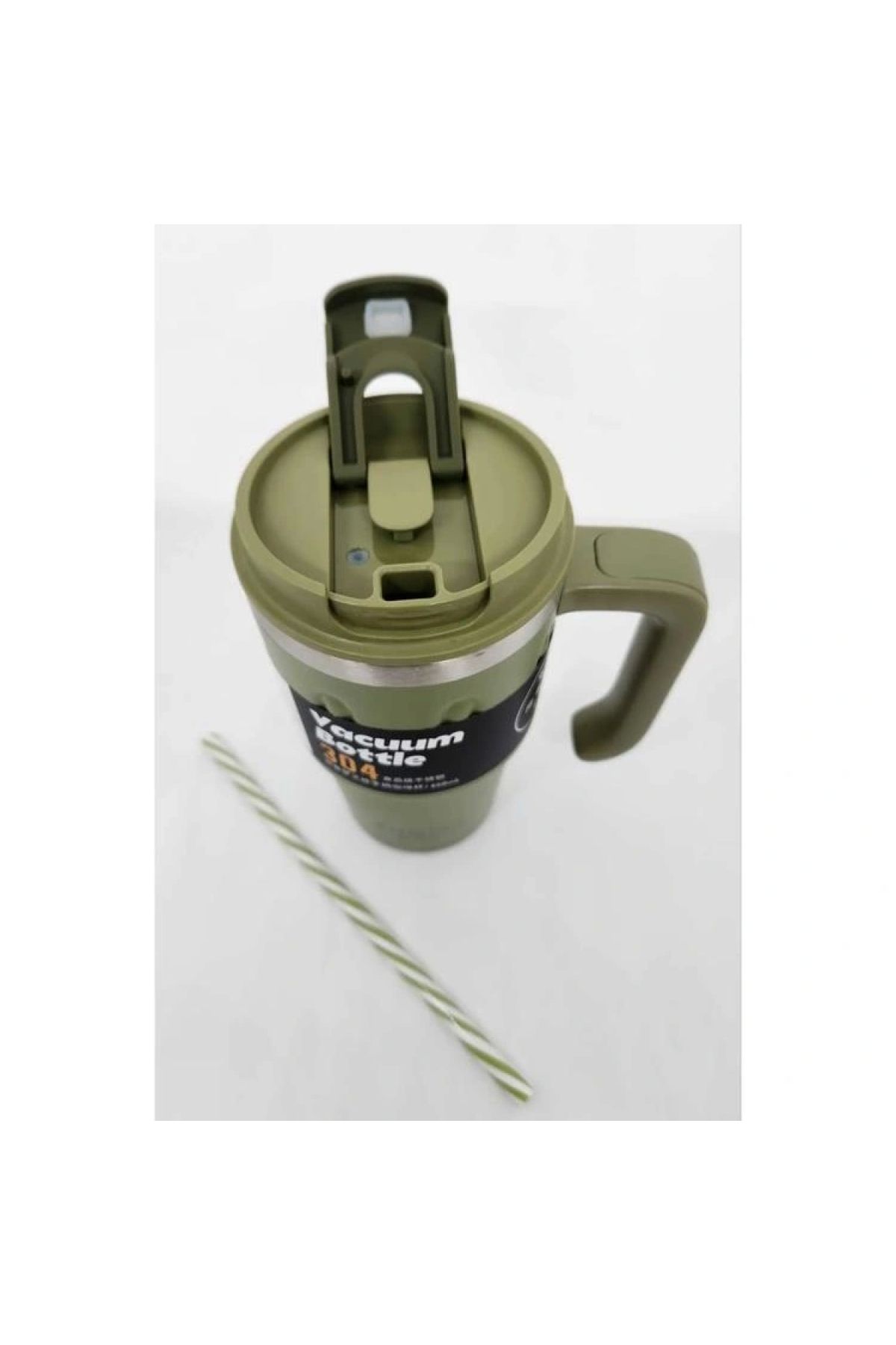 Shotay-Steel Mug 8169 - 650 Ml, for Use with Straw and Without Straw 7