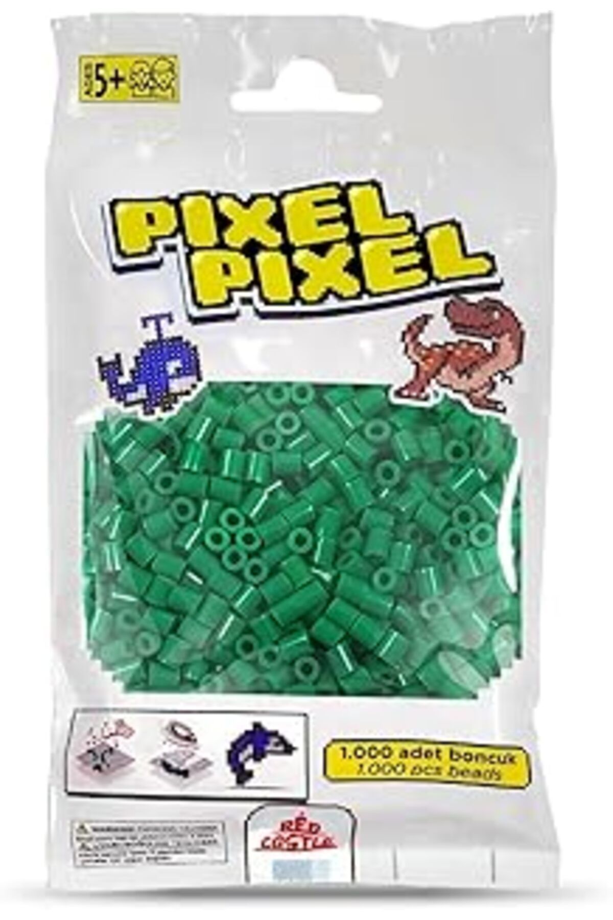 Mu Art Red Castle 1000'Lik Midi Boncuk (Yeşil)-Green Actıvıty Beads (1000 Pcs)