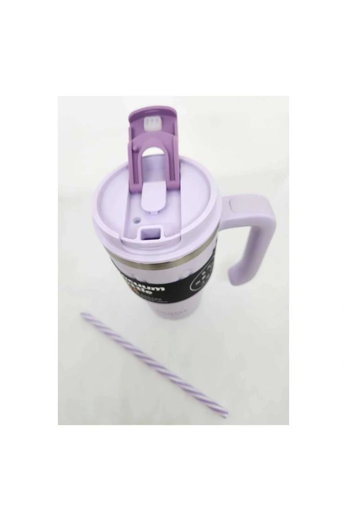 Shotay-Steel Mug 8169 - 650 Ml, for Use with Straw and Without Straw 5