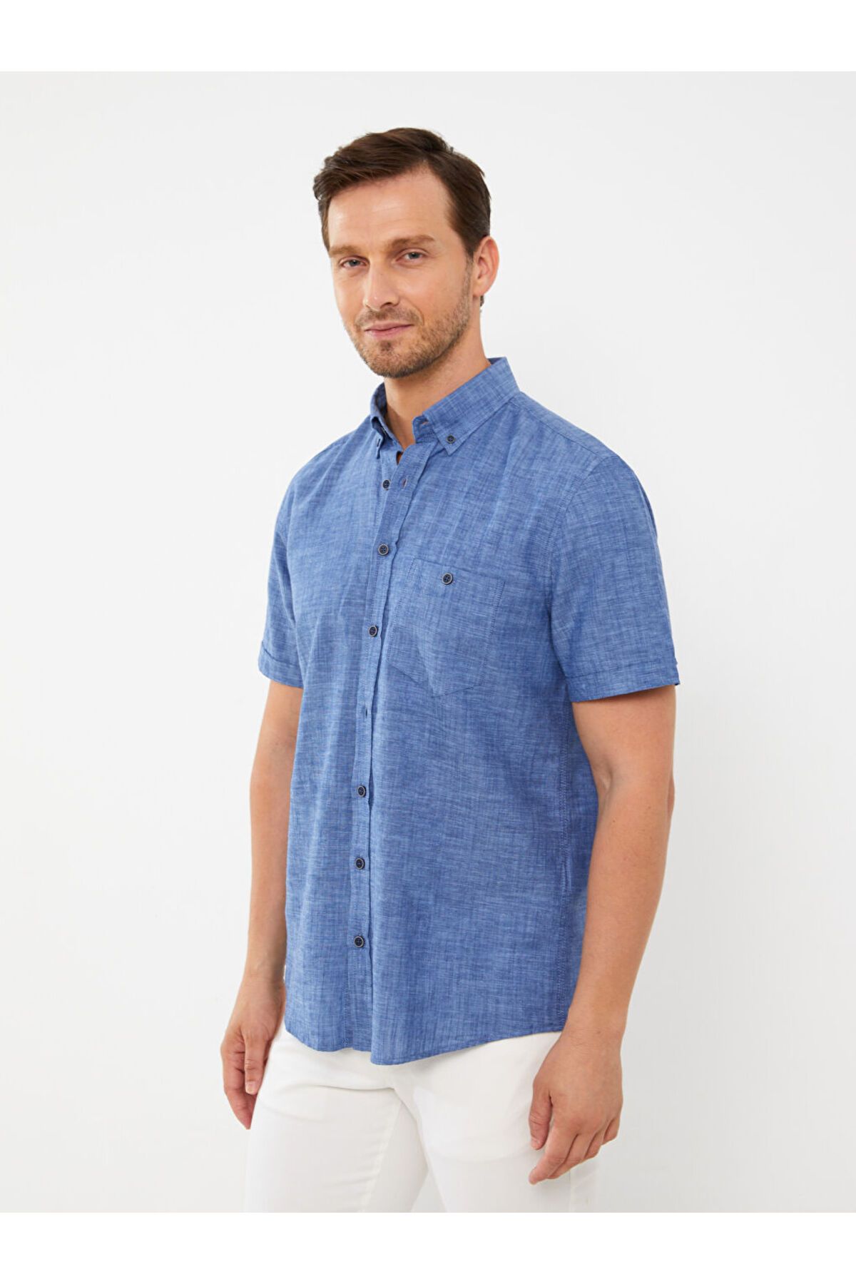 LC Waikiki LCW Regular Fit Kısa Kollu Erkek Gömlek