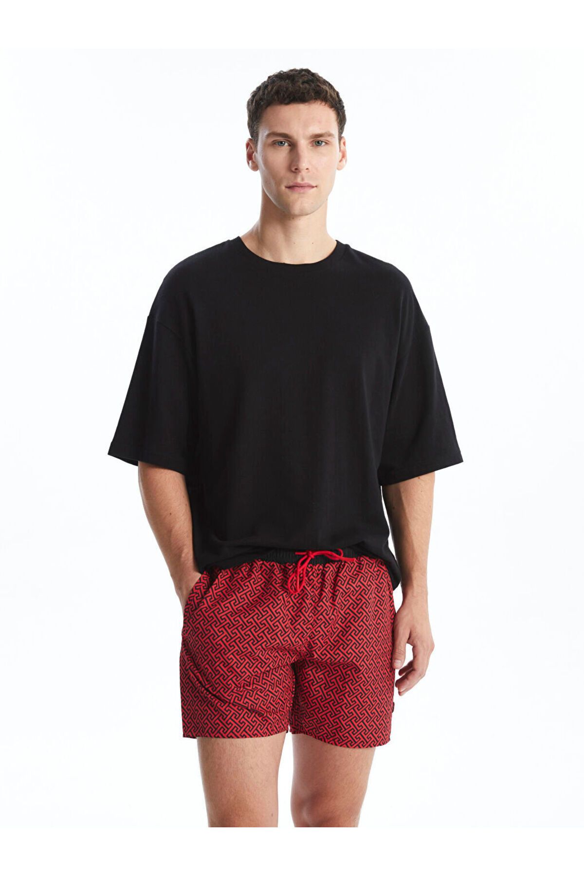 LC Waikiki-LCW Short Length Patterned Men's Swim Shorts 4