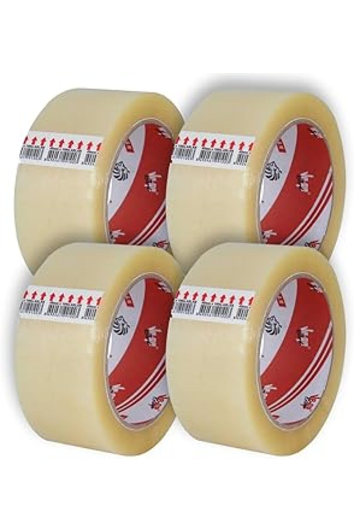 Mu Art Ahşap Ve-Ge Koli Bandı 4 Adet 45X100 Şeffaf (Bufalo) En 45Mm, Uzunluk Net 100 Metre, Basınca Ve Gerilime