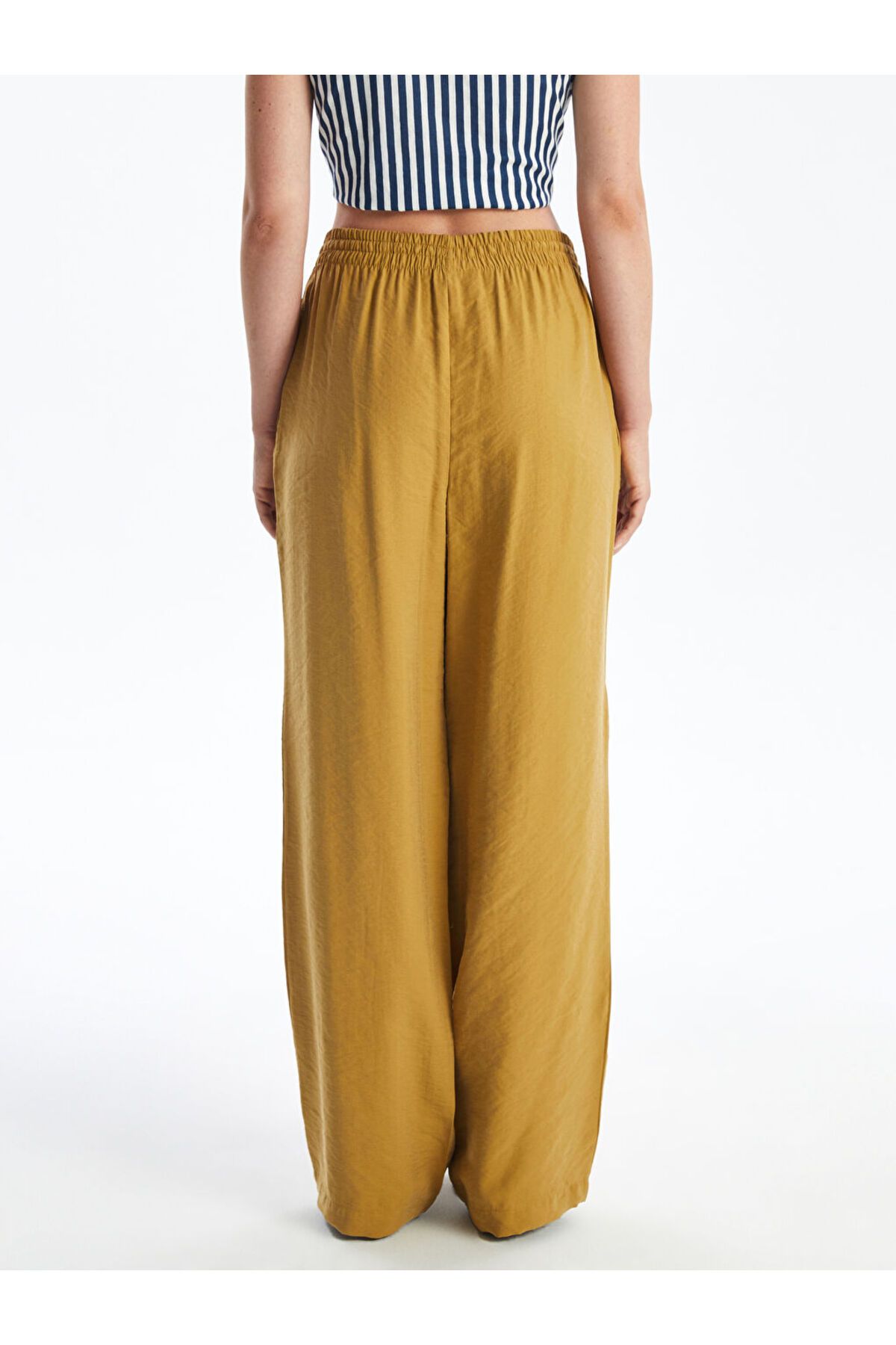 LC Waikiki-Pantaloni drepti pentru femei cu talie elastică 4
